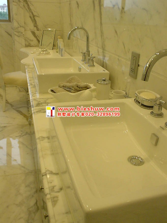 深圳观澜湖高尔夫别墅洗手盆设计