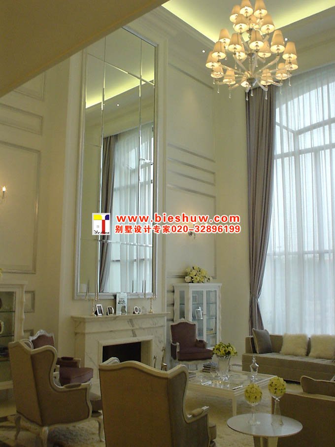 深圳观澜湖高尔夫别墅会客厅设计